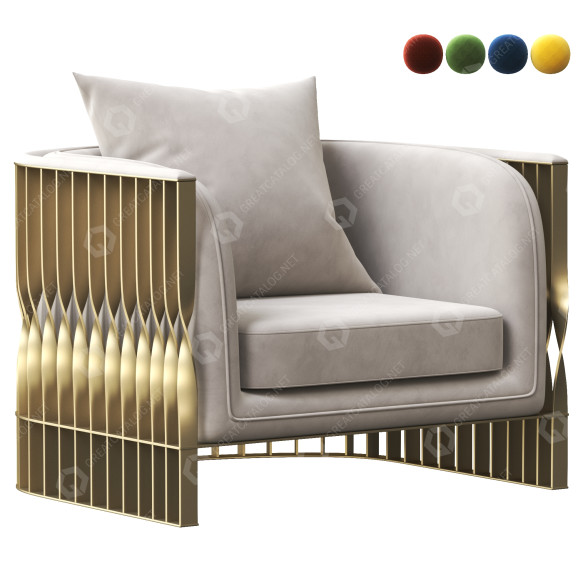 Sillón Koket Mandy Modelo 3D