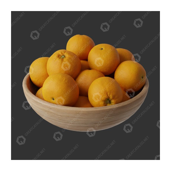 Owoc Bowl Orange model 3D