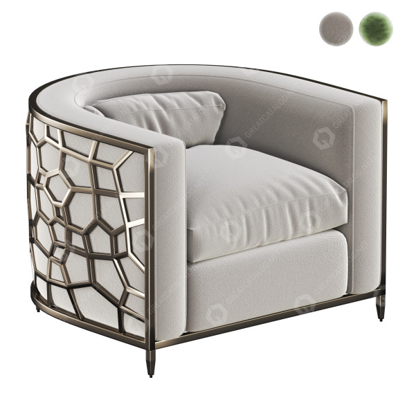 Fauteuil Caracole Ice Breaker Golden Curved modèle 3D