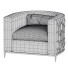 Fauteuil Caracole Ice Breaker Golden Curved - Islomov
