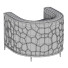Fauteuil Caracole Ice Breaker Golden Curved - Islomov