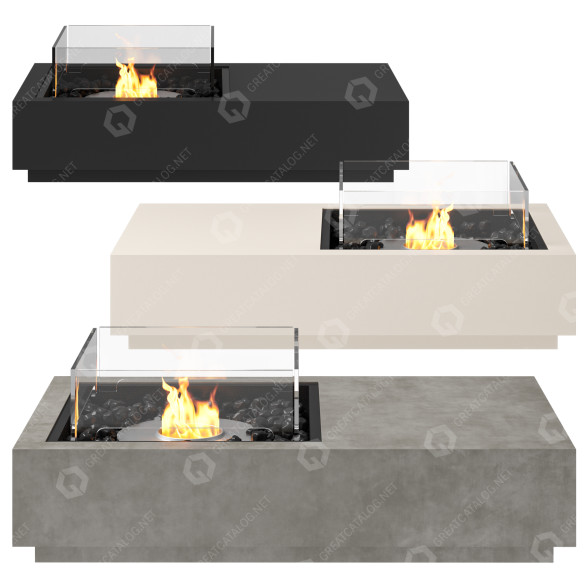 Биокамин EcoSmart Fire Manhattan 50 3D модель