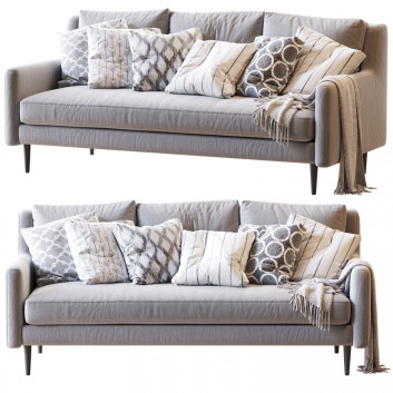 Sofa Crosby Mid-Century 03 3D-Modell