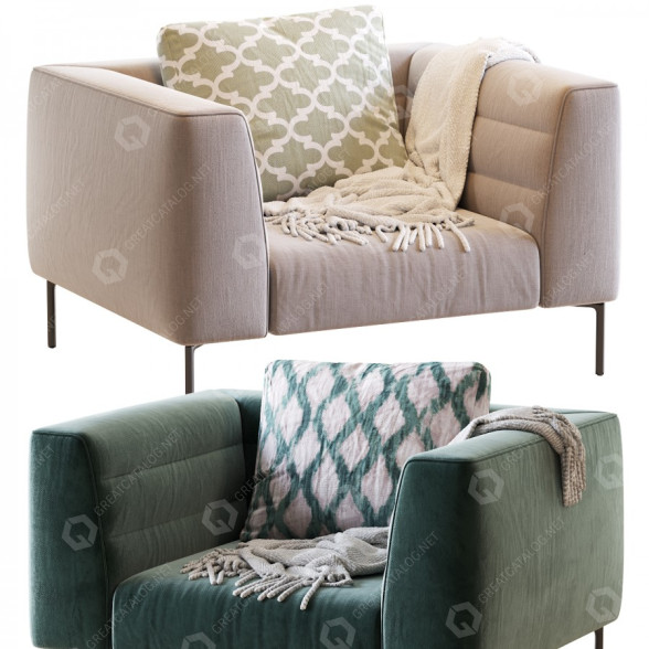 Armchair Zanotta Botero 3D model