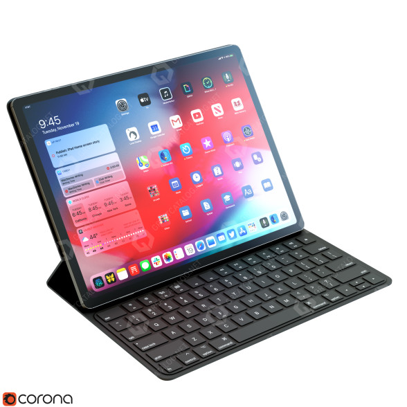 Tablet Apple IPad PRO with Key 3D model