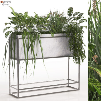 Flowerpot  Set 335 3D model