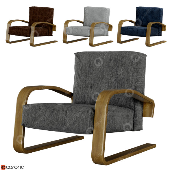 Armchair Artek Tank 400 3D model
