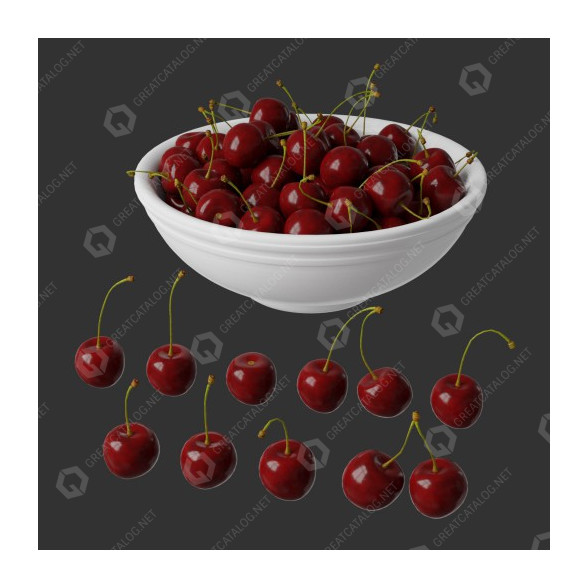 Фрукти Cherries 3D модель