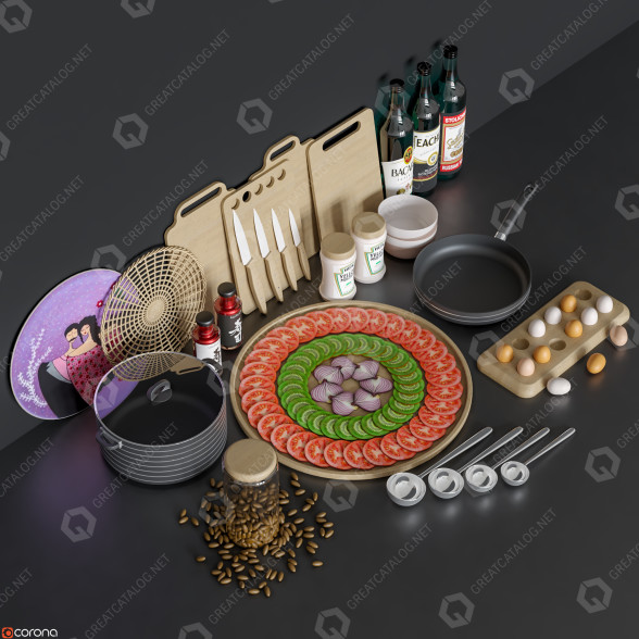 Декор Set 2 3D модель
