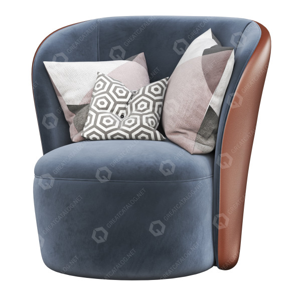 Fauteuil Selva Lucrezia by Francesco Lucchese modèle 3D