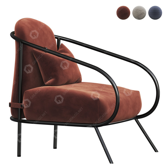 Armchair Mingardo Minima 3D model