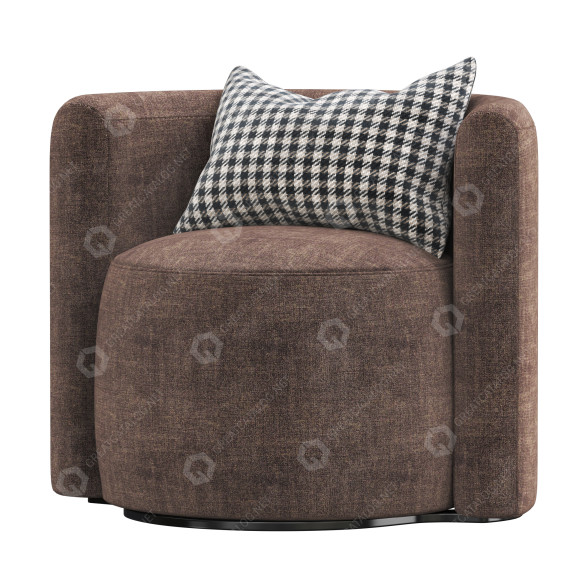 Fauteuil Uno Contract Virna modèle 3D