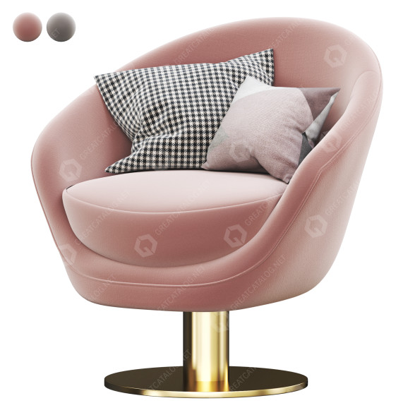 Крісло Softhouse Tonda Swivel 3D модель
