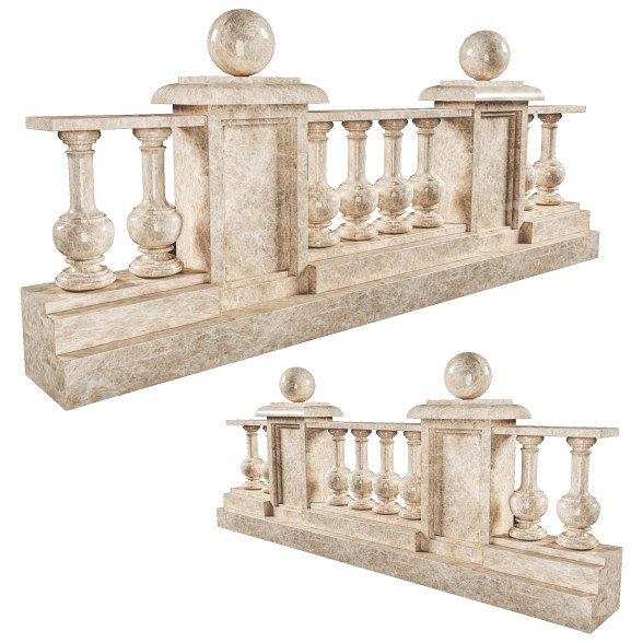Паркан Classic Stone 3D модель