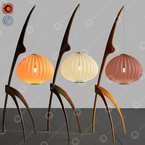 Торшер Mantis 3D модель
