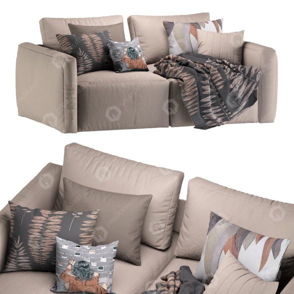 Sofa Dienne Salotti More 3D model