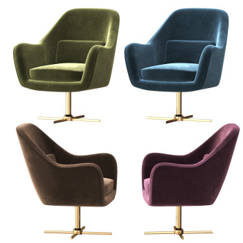 Крісло  Velvet Swivel Lounge 3D модель