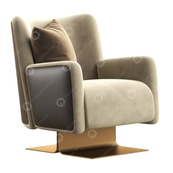 Крісло Formitalia Group Sunrise Deerskin 3D модель