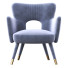 Armchair Paynes Gray Shane Wingback Accent - Abdurayim