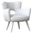Armchair Paynes Gray Shane Wingback Accent - Abdurayim