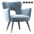 Armchair Paynes Gray Shane Wingback Accent - Abdurayim