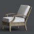 Fauteuil Restoration Hardware Santa Monica Teak Classic Lounge - Abdurayim