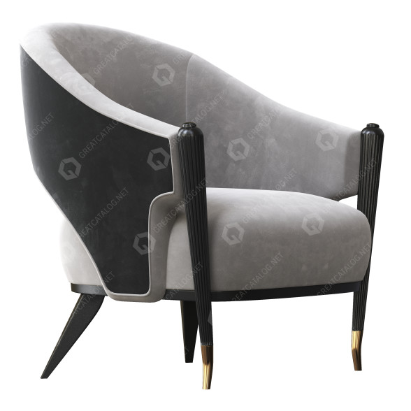 Armchair Caracole Pretty Little Thing 3D model