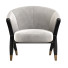 Armchair Eichholtz Pavone Off White Upholstered Barrel - Abdurayim