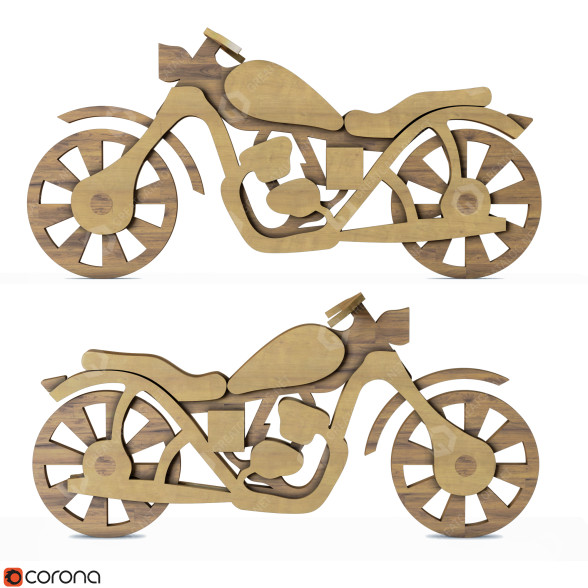 Estatuilla Decorative Motorcycle Modelo 3D