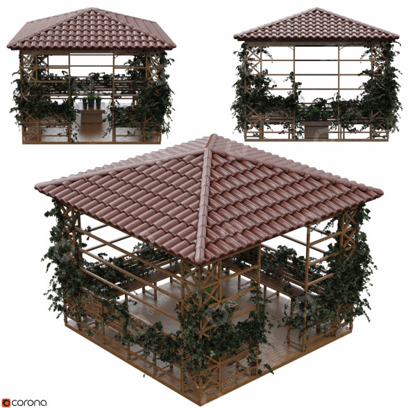 Pérgola Bower Modelo 3D