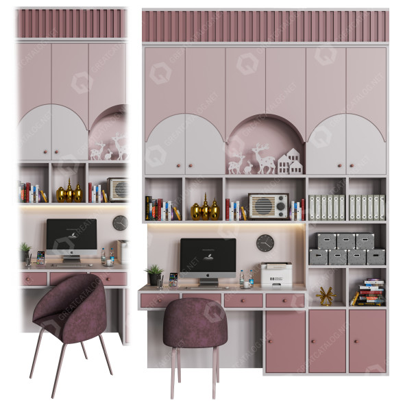Espacio de trabajo Furniture 16 Modelo 3D