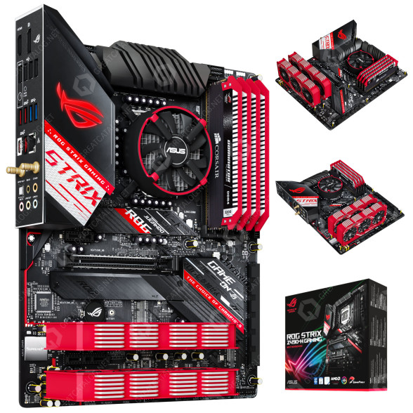 Материнська плата Asus ROG Strix Z490 H 3D модель