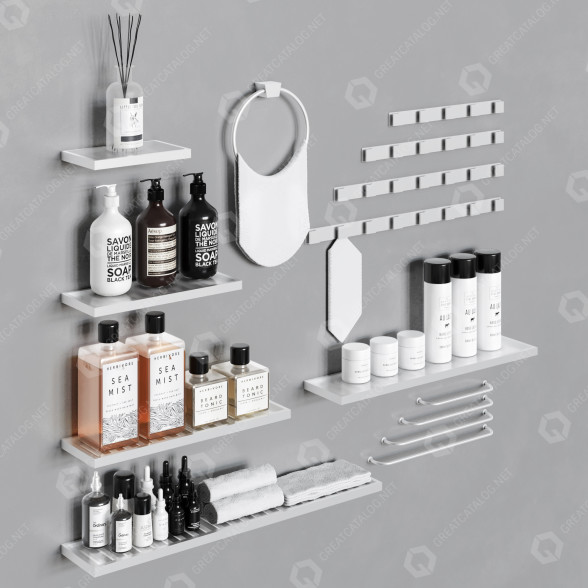 Декор Bathroom Accessories Set 1 3D модель