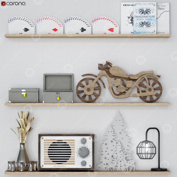 Dekoracje Set model 3D