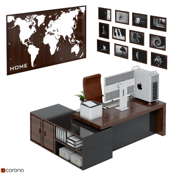 Рабочее пространство Office Furniture 10 3D модель