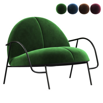 Fotel Wendelbo Half & Half Lounge