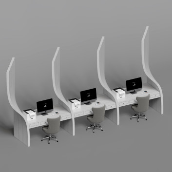 Espacio de trabajo Office Furniture 27 Modelo 3D