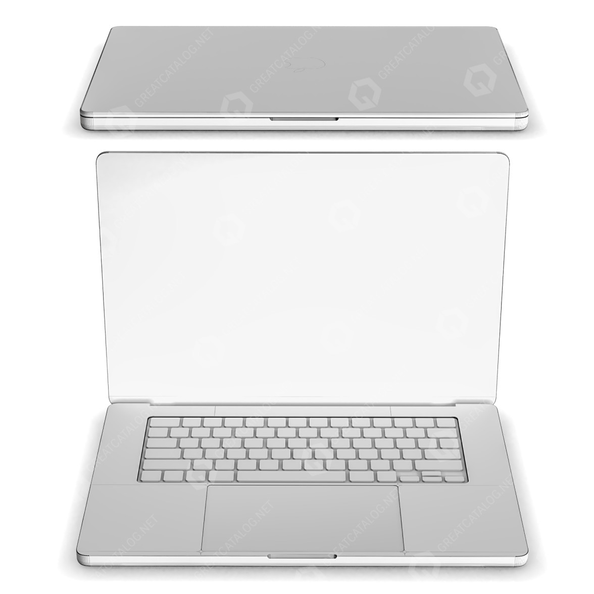 Laptop Apple New Macbook PRO 2 Color 3D model