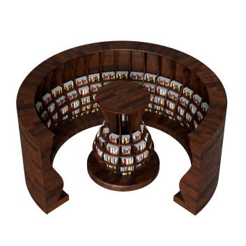 Стеллажи и книги Modern Style Library