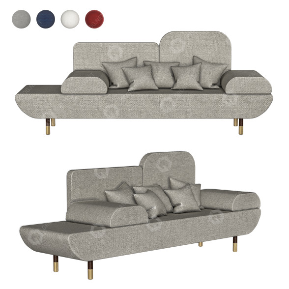 Sofa Modern 3D-Modell