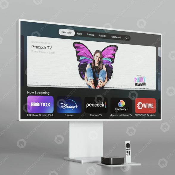 TV Apple TV PRO Display XDR 3D model