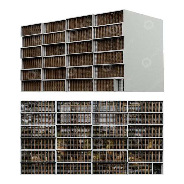 Bâtiment Commercial modèle 3D