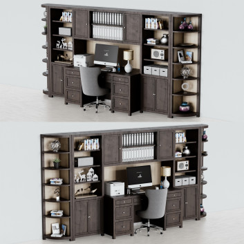 Workspace Office Furniture 21 3D model