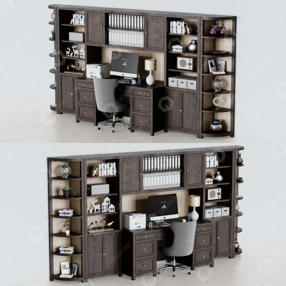 Workspace Office Furniture 21 3D model