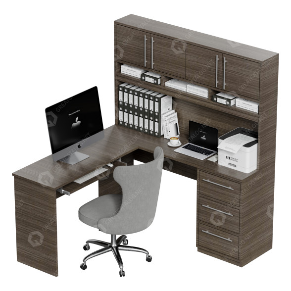 Workspace Office Furniture 28 3D model