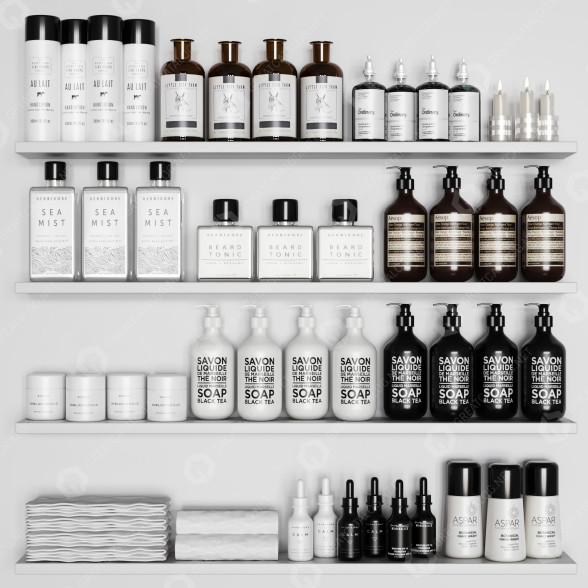 Декор Bathroom Accessories Set 3 3D модель