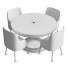 Стіл та стільці Homary Modern Round Dining Faux Marble Tabletop - Mostafaqr