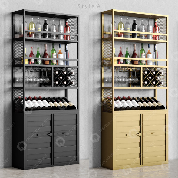 Estantería y decoración Homary Industrial 02 Modelo 3D