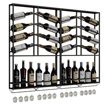 Gestell und Dekor Homary Wall Mounted Wine