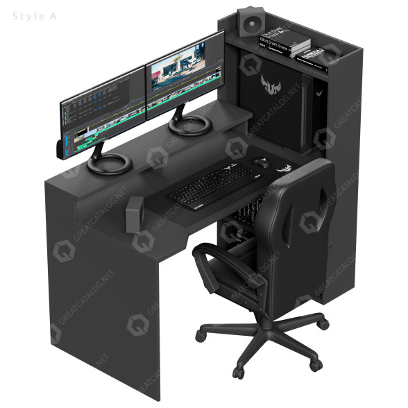 Espace de travail Inbox Zero Office Furniture 37 modèle 3D